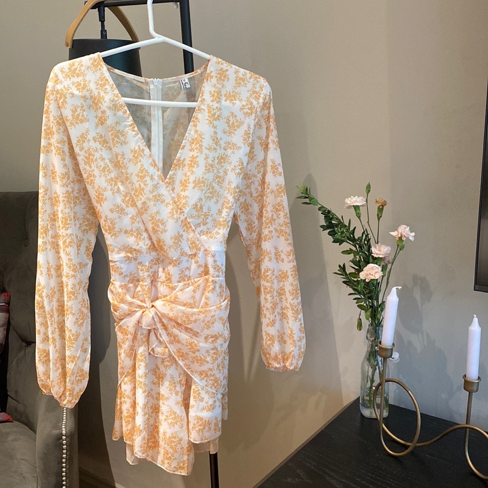 Yellow floral romper